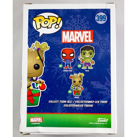 Funko Pop! Marvel Guardians of the Galaxy Groot 399 Christmas Holiday 2018 NWB - Picture 4 of 13